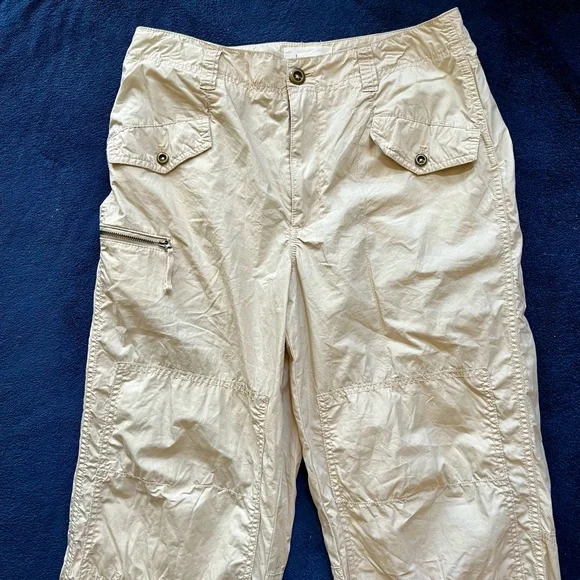 ANTHROPOLOGIE COTTON CROP HIKING PANTS TAN LIGHT WEIGHT
CARGO SZ 29 NWOT - Picture 6 of 14